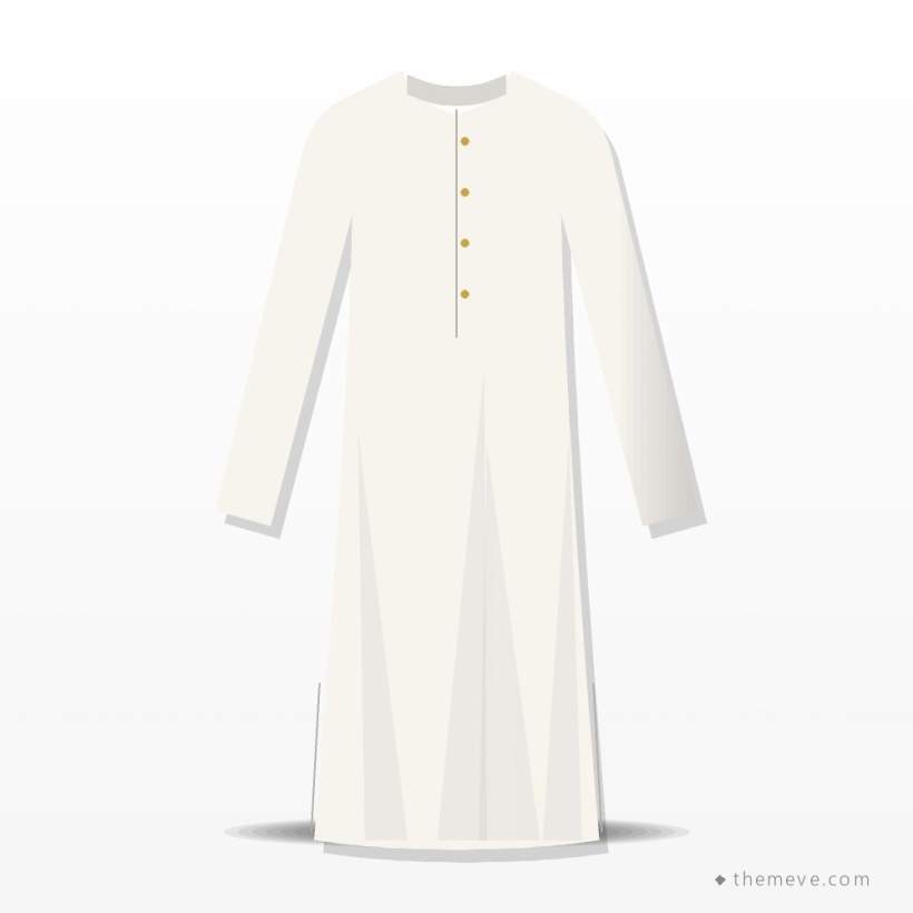 Cotton Panjabi — White