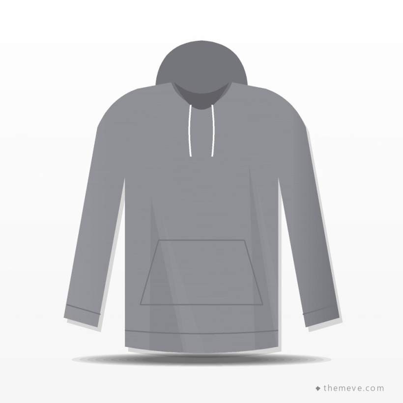 Zip Hoodie — Grey