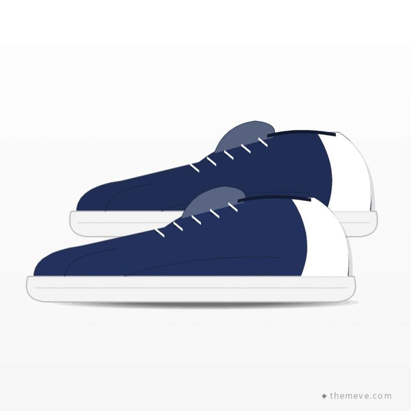 Canvas Sneakers — Navy