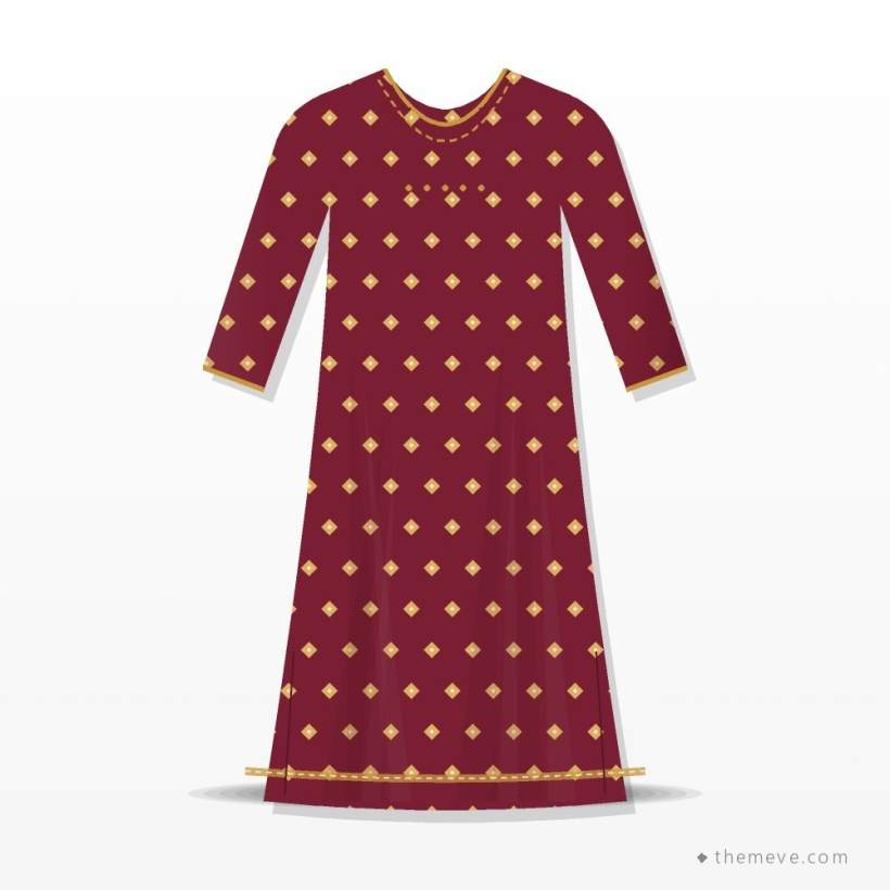 Festive Three-Piece — Maroon
